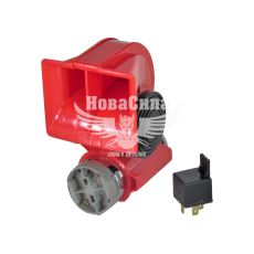 Сигнал воздушный ракушка 24V (Vitol) красн. (CA-10424)