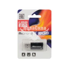 Флешка (USB) 8GB (Mibrand) Cougar Black (MI2.0/CU8P1B)