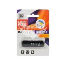 Флешка (USB) 8GB (Mibrand) Grizzly Black (MI2.0/GR8P3B)