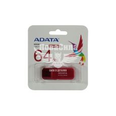 Флешка (USB) 64GB (A-Data) AUV 240 Red (AUV240-64G-RRD)