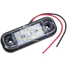Фонарь габаритный универсальный (Tempest) LED 24V белый прямоугольный (TP 97-12-31)
