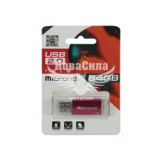 Флешка (USB) 64GB (Mibrand) Cougar Red (MI2.0/CU64P1R)