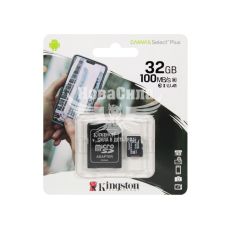 Флешка (microSD) 32GB Class 10 (Kingston) з адаптером (SDCS2/32GB)