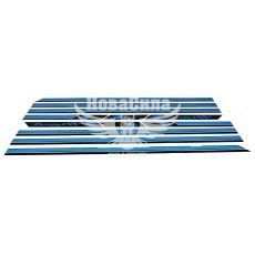 Наклейка кругом авто з написом Racing (сині) 400х3,5 (51-25)