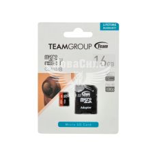 Флешка (microSD) 16GB Class 10 (TeamGroup) з адаптером (TUSDH16GUHS03)