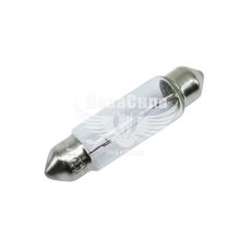 Лампочка 2-х цокольная C10W белая 12V-10Вт SV8.5-8 41мм. (Osram) (упак.-10шт.) (OS 6411)