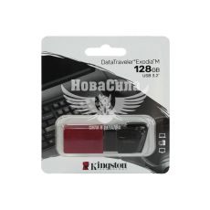 Флешка (USB) 128GB (Kingston) DataTraveler Exodia M Black/Red (DTXM/128GB)