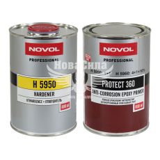 Грунт епоксидний 1:1 0.8 л (Novol) Protect 360 (затверджувач 5950 - 800 мл) Anti-Corrosion (37200+35865)
