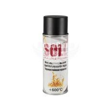 Краска-спрей высокотемпературная (SOLL) Decor Lux Черная 400мл. (600*С) (S700012)
