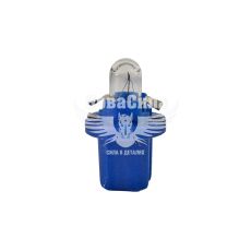 Лампочка без цоколя семечка W1.2W синя 12V-1,2Вт BX8.5d (Brevia) (з патроном) (упак.-10шт.) (12323C)