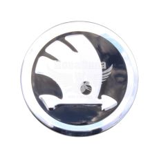 Колпачки для титановых дисков Skoda (Davs Auto) 56/52мм черные (sk5652)