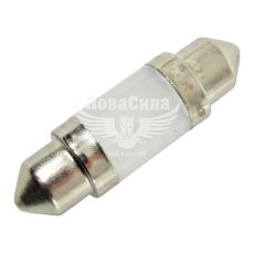 Лампочка 2-ох цокольна LED T11_C5W 12V 1W 6000K SV8.5-8 (Osram) (упак.-10шт.) (6498CW-01B)