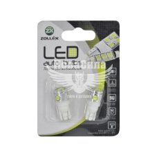 Лампочка без цоколя LED T10_1W біла 4-діоди 12V W3x4.6d (Zollex) (к-т.-2шт.) (T1129)