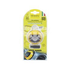 Ароматизатор (Mr&Mrs) Mio Round Yellow Spicy Amber (полімерний на дефлектор) (JMIOBSR03LV01)