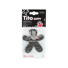 Ароматизатор (Mr&Mrs) Tito Happy Black Spicy Wood (суха картка) (JTITOPAP06V01)