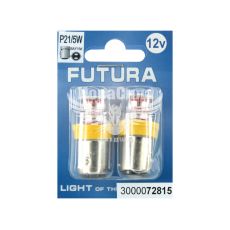 Лампочка 2-ох конт. груша жовта LED SMD 12V 24-діоди P21/5W BAY15D (Futura) (к-т.-2шт.) (72815)