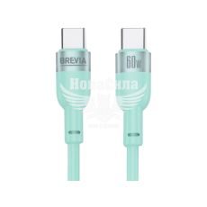 Кабель для зарядки моб. телеф. Type-C to Type-C (Brevia) 1.2м. зеленый, 60W, Box (52120MCCC1)