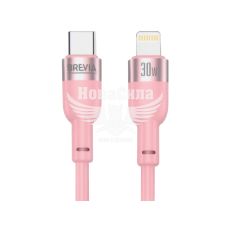 Кабель для зарядки моб. телеф. Type-C to Lightning (Brevia) 1.2м. рожевий, 30W, Box (52120PCLC1)