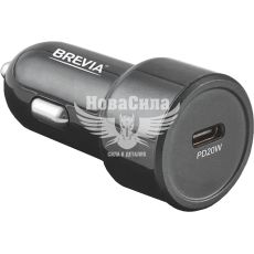 Зарядне для портативних пристроїв 12-24V (Brevia) 1USB-C, 20W (46020CB)