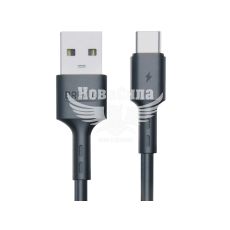 Кабель для зарядки моб. телеф. USB-A to Type-C (Brevia) 1м. черный, Box (51100) (51100BUCC1)
