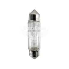 Лампочка 2-х цокольная C10W белая 12V-10Вт SV8.5-8 41мм. (Solar) (упак.-10шт.) (1261)