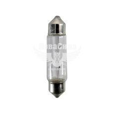 Лампочка 2-х цокольная C5W белая 12V-5 Вт SV8.5-8 41мм. (Solar) (упак.-10шт.) (1260)