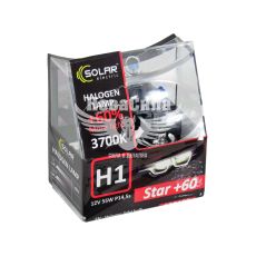 Лампочка галогенна H1 P14.5s 12V-55Вт (Solar) 3700K (Starlight) +60 (кт.2шт) (1231S2)