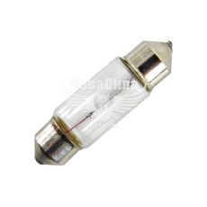 Лампочка 2-х цокольная C5W белая 24V-5 Вт SV8.5-8 37мм. (Solar) (упак.-10шт.) (2457)