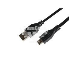 Кабель для зарядки моб. телеф. USB-A to MicroUSB (Maxxter) 1.8м. чорний (UF-AMM-6)