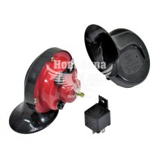 Сигнал ракушка 12V (Сонар) черв./чорн. (SAZ-6)