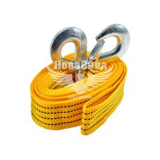 Трос буксира 2,5т. 4м. крюк (CarLife) (блистер) (TR703)