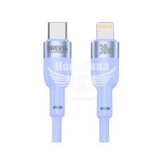 Кабель для зарядки моб. телеф. Type-C to Lightning (Brevia) 1.2м. синій, 30W, Box (52120UCLC1)