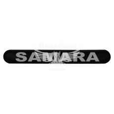 Наклейка с надписью SAMARA (черный фон) (силикон) 14х1,8 (69-74)