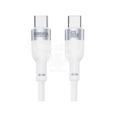 Кабель для зарядки моб. телеф. Type-C to Type-C (Brevia) 1.2м. белый, 60W, Box (52120WCCC1)