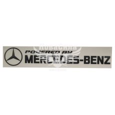 Наклейка з написом MERCEDES-BENZ 29х5 чорна (64-22)
