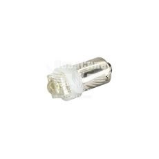 Лампочка з цоколем LED T4W LEDS біла 1-діод 12V-0,7Вт BA9s (Futura) (упак.-10шт.) (20611)