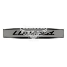 Наклейка з написом Limited (срібне тло) (силікон) 12х2,2 (69-97)