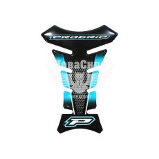 Наклейка на бак мотоцикла PROGRIP (силикон) синяя (82-5)