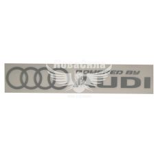 Наклейка з написом AUDI 29х5 срібна (64-27)
