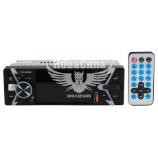 Автомагнітола 1-DIN (Cyclone) USB+SD Card+AUX+Bluetooth MP-4083 (з монітором) (MP-4083)