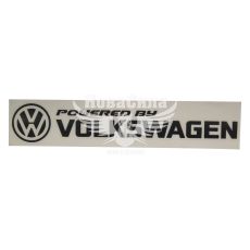 Наклейка с надписью VOLKSWAGEN 29х5 черная (64-21)
