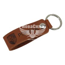 Брелок на ключі Porsche коричневий (Україна) (шкіра)