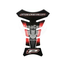 Наклейка на бак мотоцикла PROGRIP (силикон) красная (82-5)