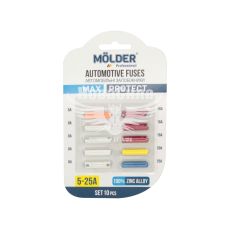 Запобіжники циліндричні (Molder) кт. 10шт. (5-25А) (MA22100)