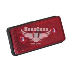 Фонарь габаритный универсальный (Руслан Комплект) Задняя красный (без лaмпочки) (ФГС-125)