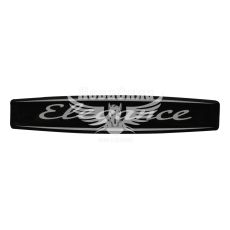 Наклейка з написом Elegance (чорне тло) (силікон) 12х2,2 (69-98)