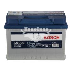 АКБ 74-А/Ч (Bosch) S4 (L+) 680A (278х175х190мм.) (0092S40090)