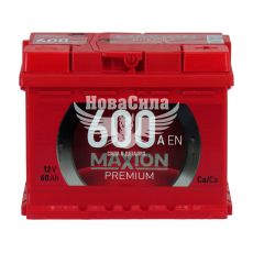 АКБ 60-А/Ч (Maxion) Premium TR (R+) 600A обсл. с пробками. (242х175х190мм.)