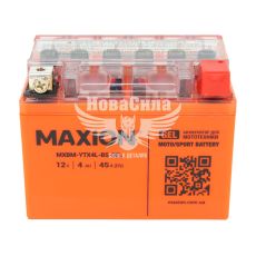 АКБ мото гелевый 12V 4-А/Ч R+ (Maxion) (113х70х85) (YTX4L-BS GEL)