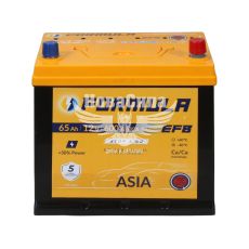 АКБ Азія 65-А/Ч (Formula) EFB (R+) 600A (232x175x220)